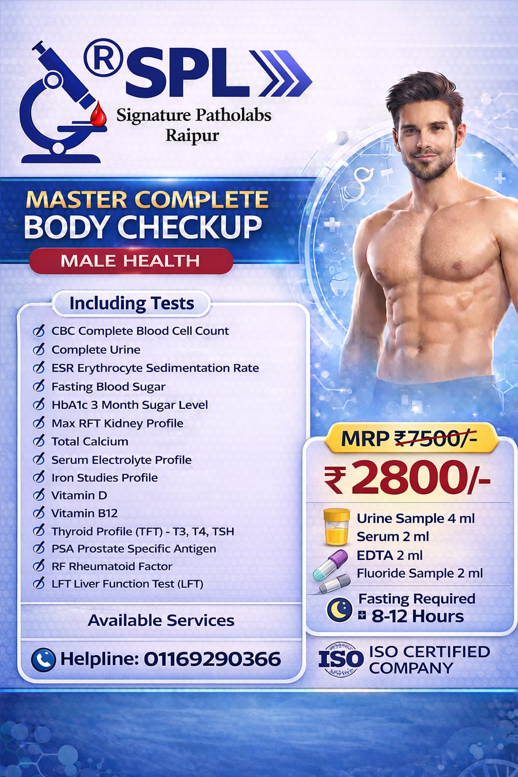 Master Complete Body Checkup Male Health